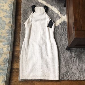 White fitted dress